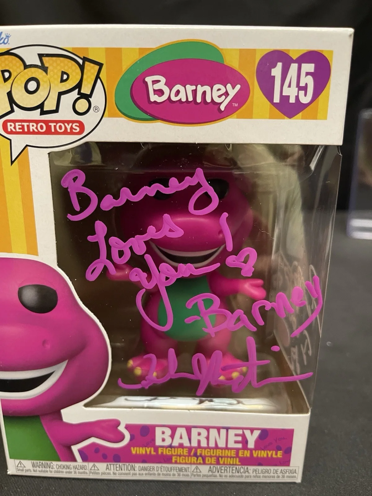 Bob West, Josh Martin — Barney Signed Bob West & Josh Martin Funko Pop 145 JSA COA, изображение 2