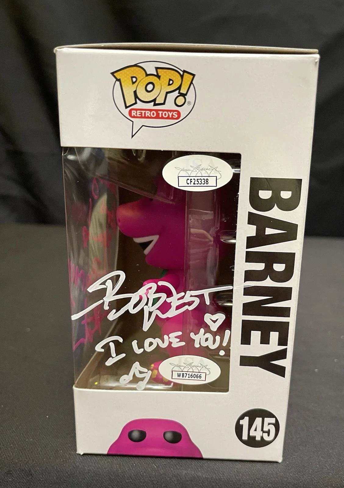 Bob West, Josh Martin — Barney Signed Bob West & Josh Martin Funko Pop 145 JSA COA, изображение 3