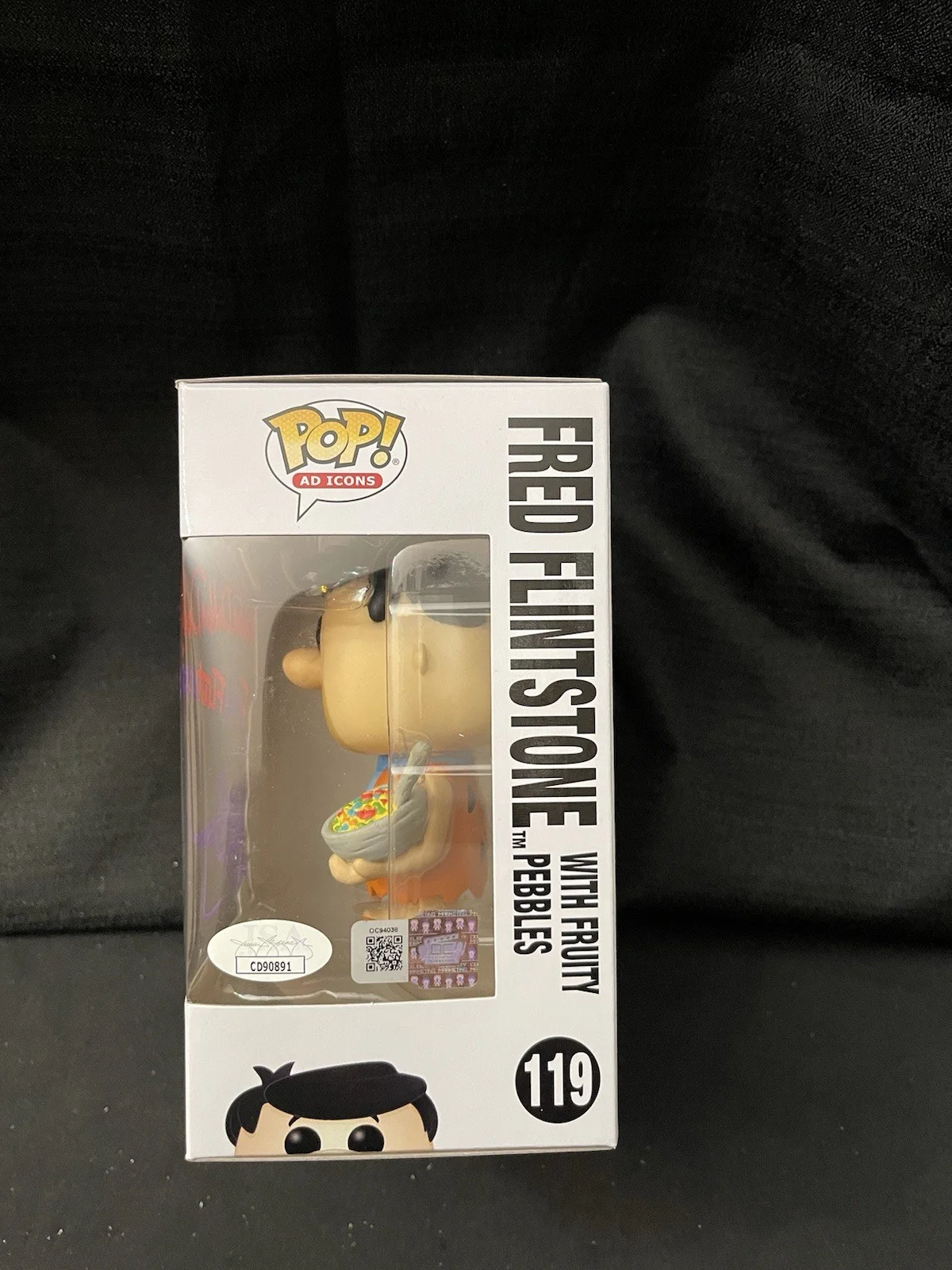 Jeff Bergman — Jeff Bergman Signed 2 Funko Pop SET #119 Fred Flintstone And Barney Rubble #120, изображение 3