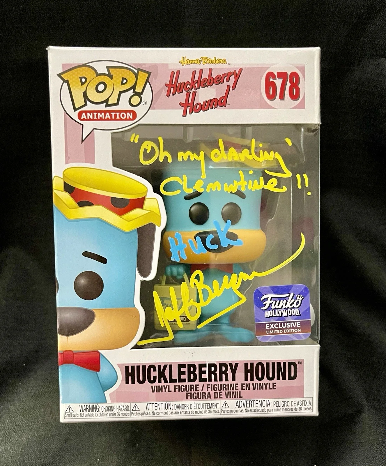 Jeff Bergman — Jeff Bergman Huckleberry Hound 678 & George Jetson365 2 Set Funko Pop Signed JSA