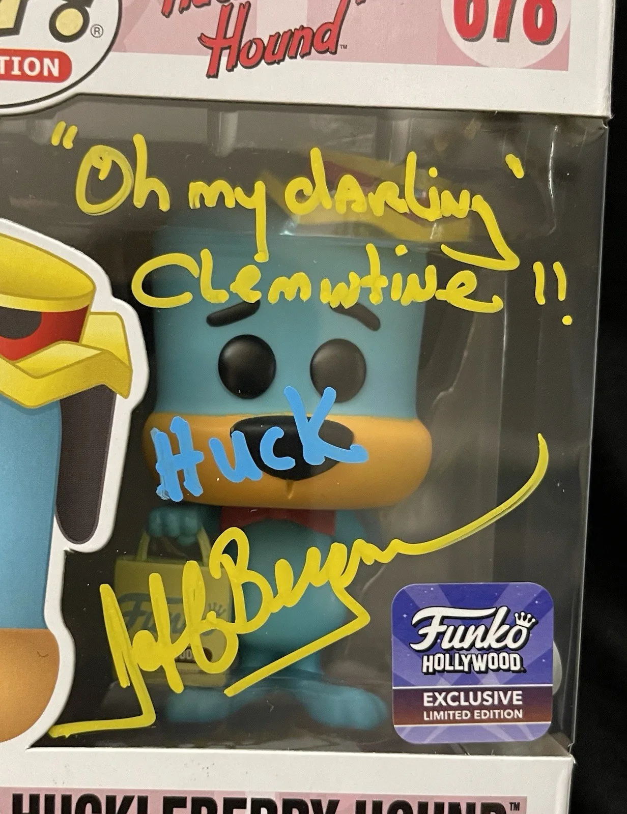 Jeff Bergman — Jeff Bergman Huckleberry Hound 678 & George Jetson365 2 Set Funko Pop Signed JSA, image 2