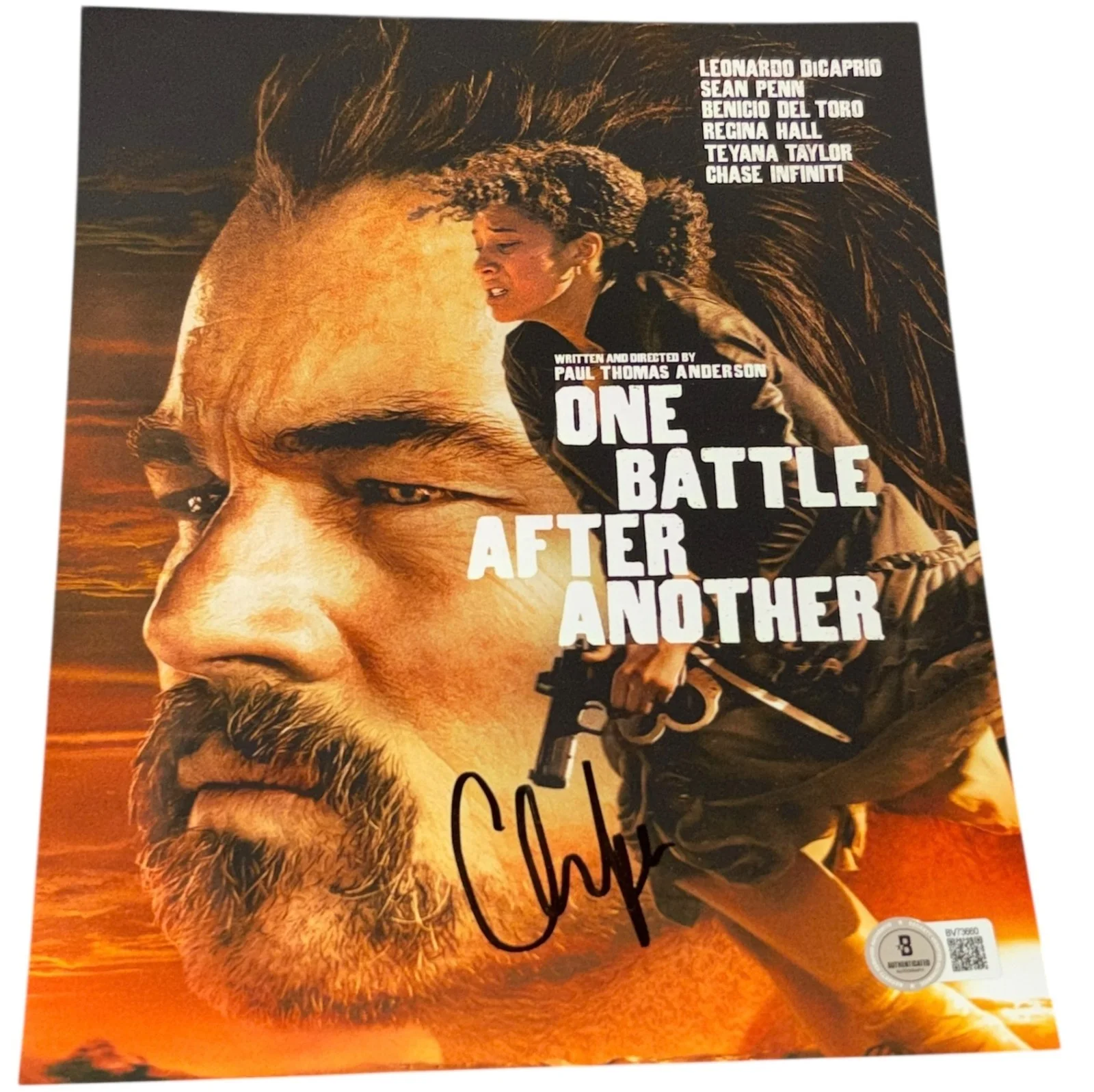 Chase Infiniti — Chase Infiniti Signed Autograph 8x10 One Battle After Another Photo Beckett BAS