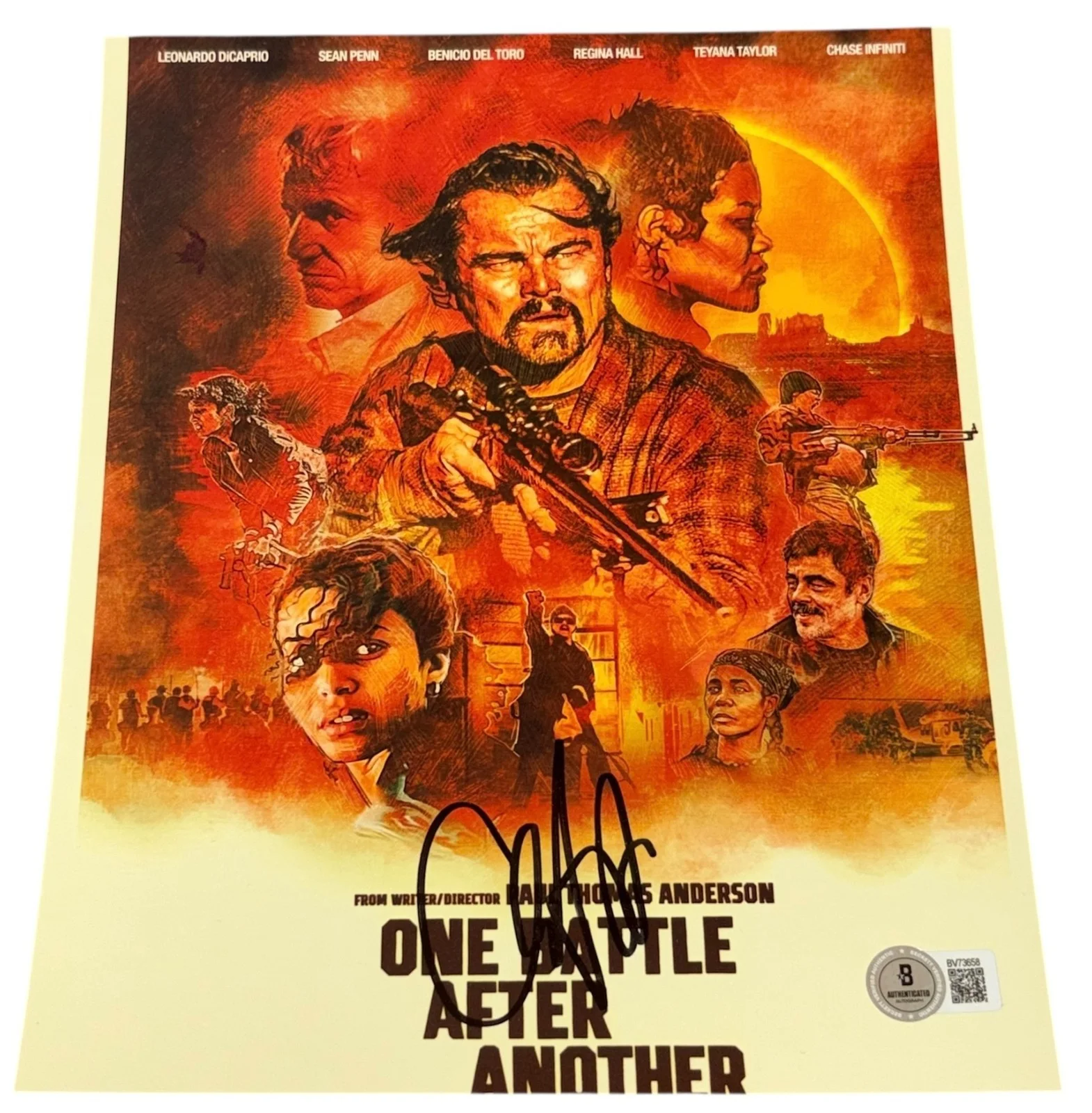 Chase Infiniti — Chase Infiniti Signed Autograph 8x10 One Battle After Another Photo Beckett BAS
