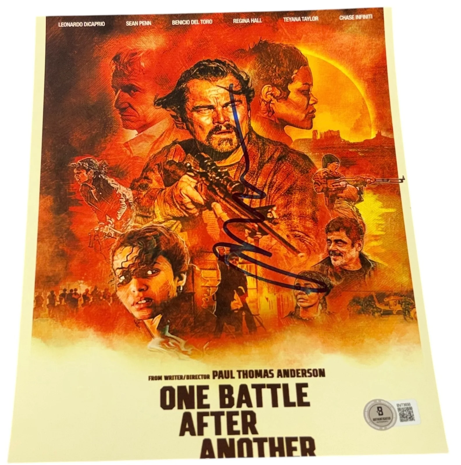 Paul Thomas Anderson — Paul Thomas Anderson Signed Auto 8x10 One Battle After Another Photo Beckett BAS
