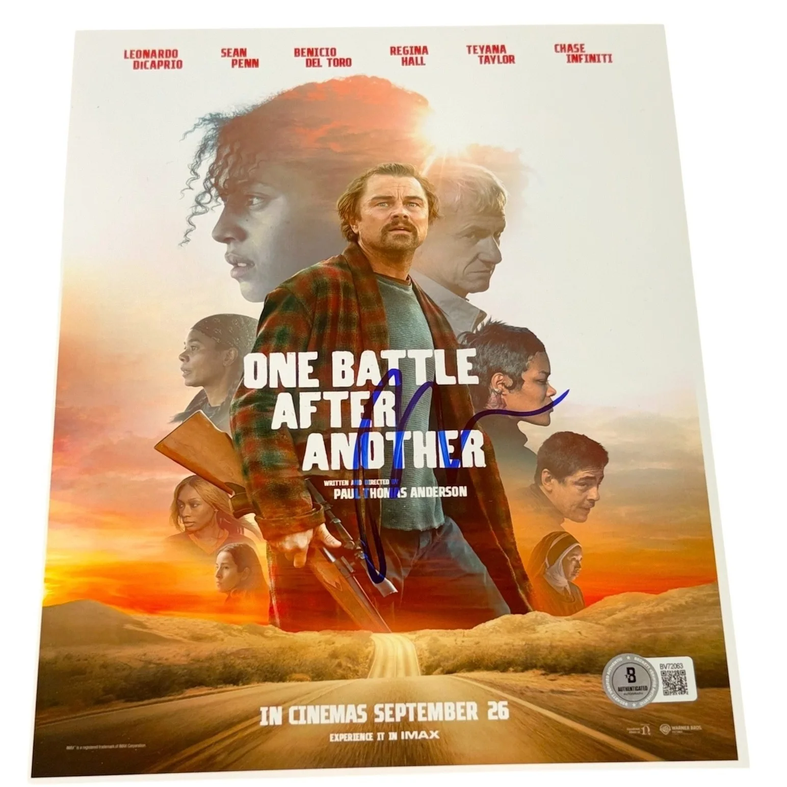 Paul Thomas Anderson — Paul Thomas Anderson Signed Auto 8x10 One Battle After Another Photo Beckett BAS