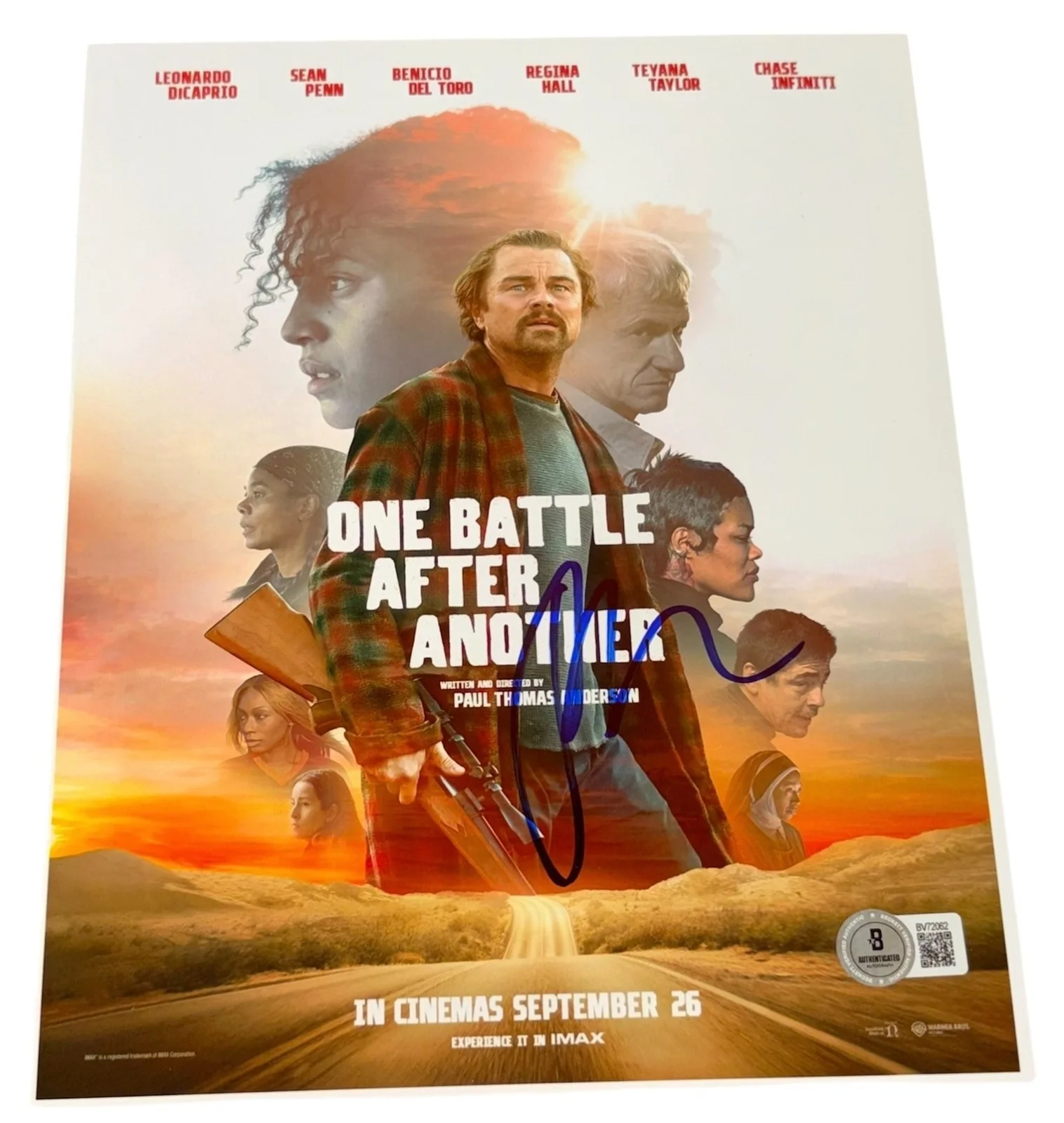 Paul Thomas Anderson — Paul Thomas Anderson Signed Auto 8x10 One Battle After Another Photo Beckett BAS