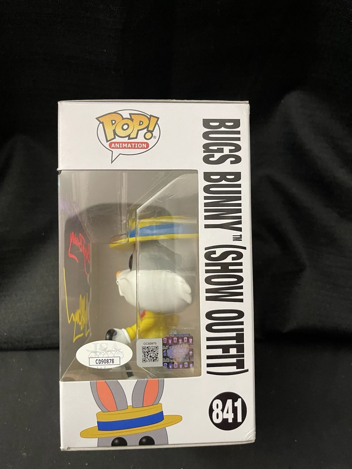 Jeff Bergman — Jeff Bergman 2 Funko Pop Set Bugs Bunny & Sylvester Tweety 309 Signed JSA, image 4