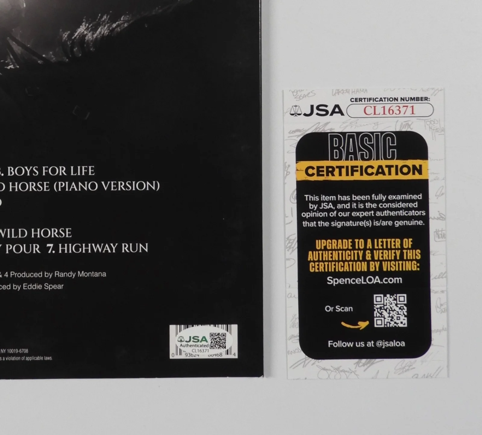 Warren Zeiders JSA Signed Autograph Album Record Vinyl 717 Tapes, image 3