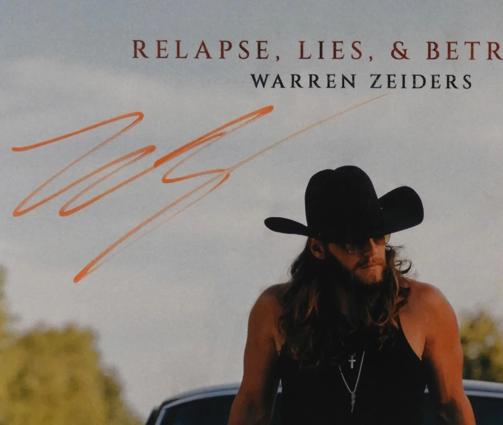 Warren Zeiders JSA Signed Autograph Album Record Vinyl Relapse, Lies, & Betrayal, изображение 2