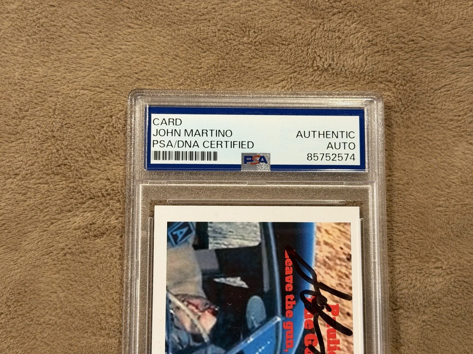 John Martino Signed Godfather Card PSA Autograph Authentic Paulie Actor, изображение 3