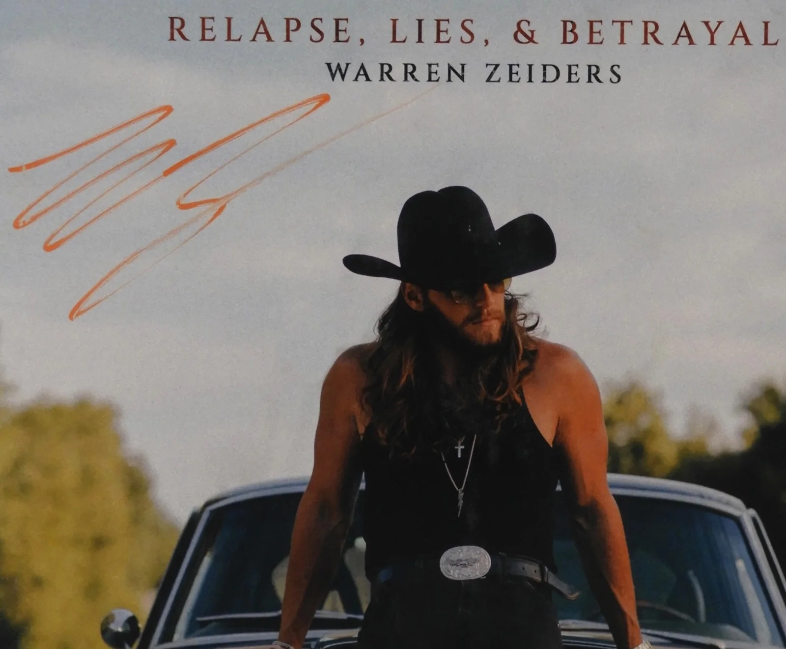 Warren Zeiders JSA Signed Autograph Album Record Vinyl Relapse, Lies, & Betrayal, изображение 2