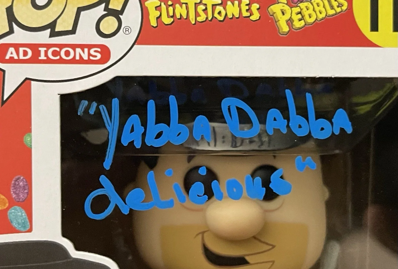 Jeff Bergman — Jeff Bergman 2 Funko Pop Set Tweety & Fred Flintstone Signed Inscriptions JSA, изображение 3