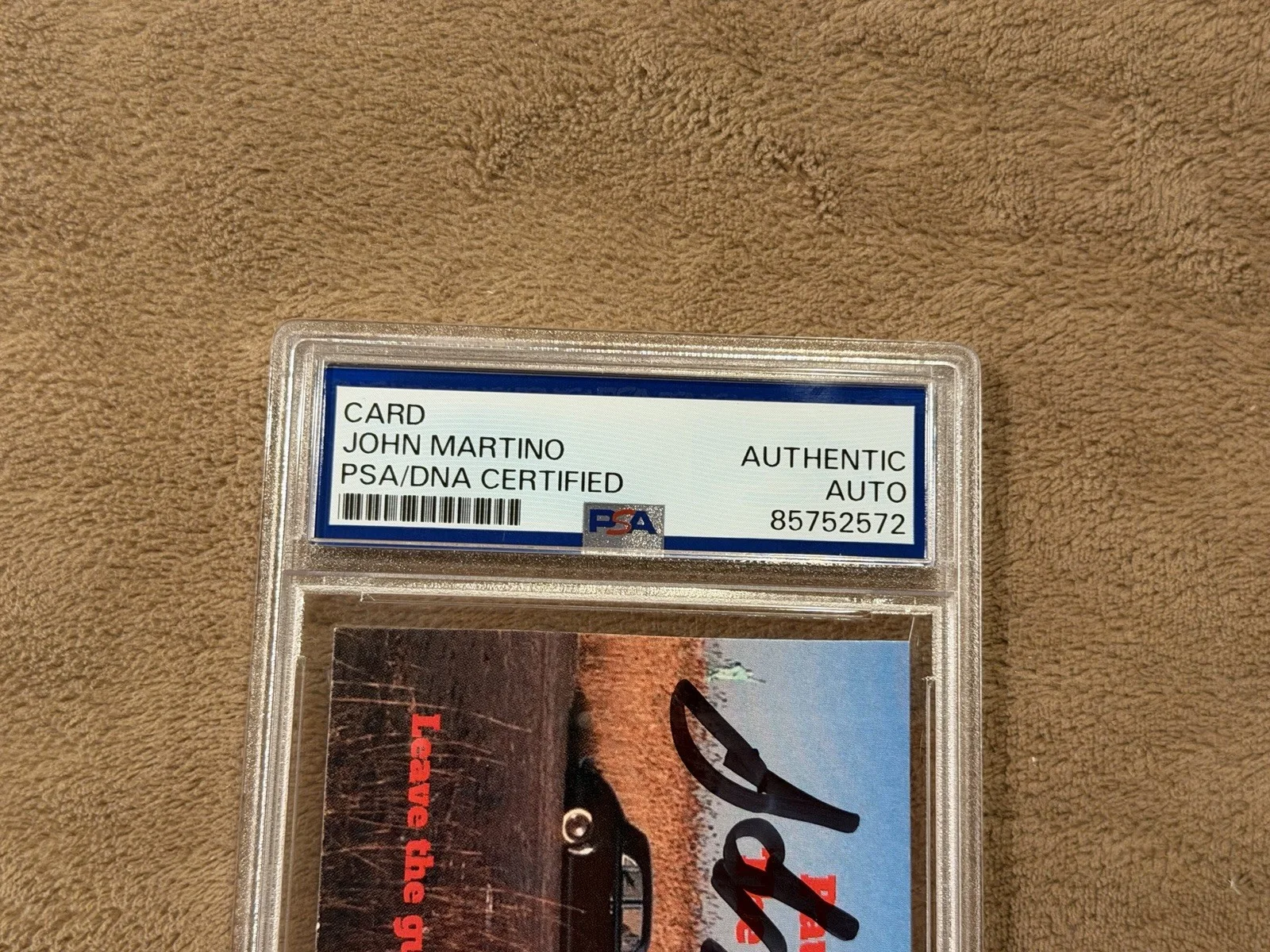 John Martino Signed Godfather Card PSA Autograph Authentic Paulie Actor, изображение 3