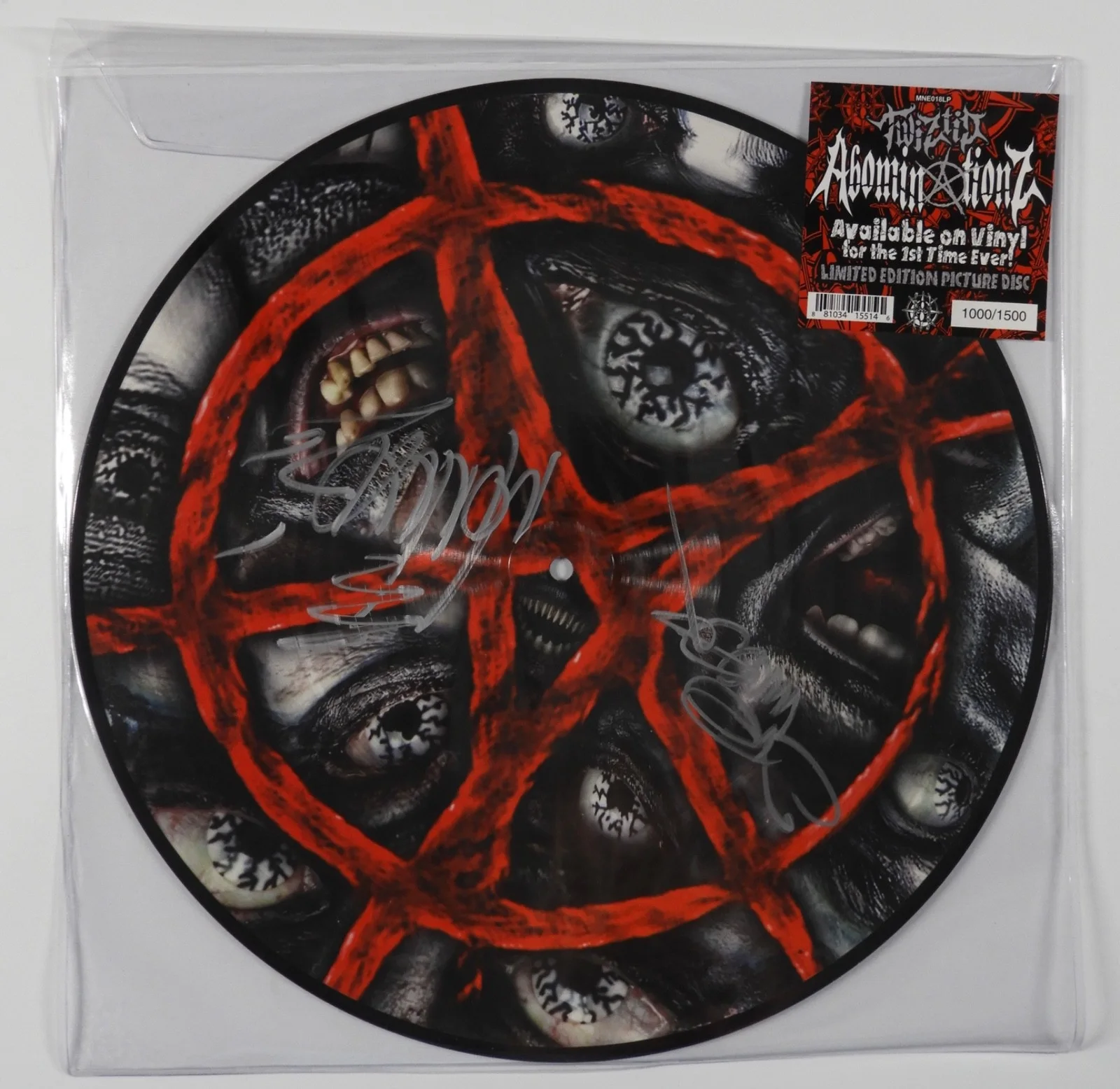 Twiztid JSA Signed Autograph Record Album Vinyl Abominationz, изображение 3
