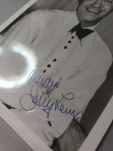 Jerry Lewis Autographed 5x7 Photo Damaged, изображение 2