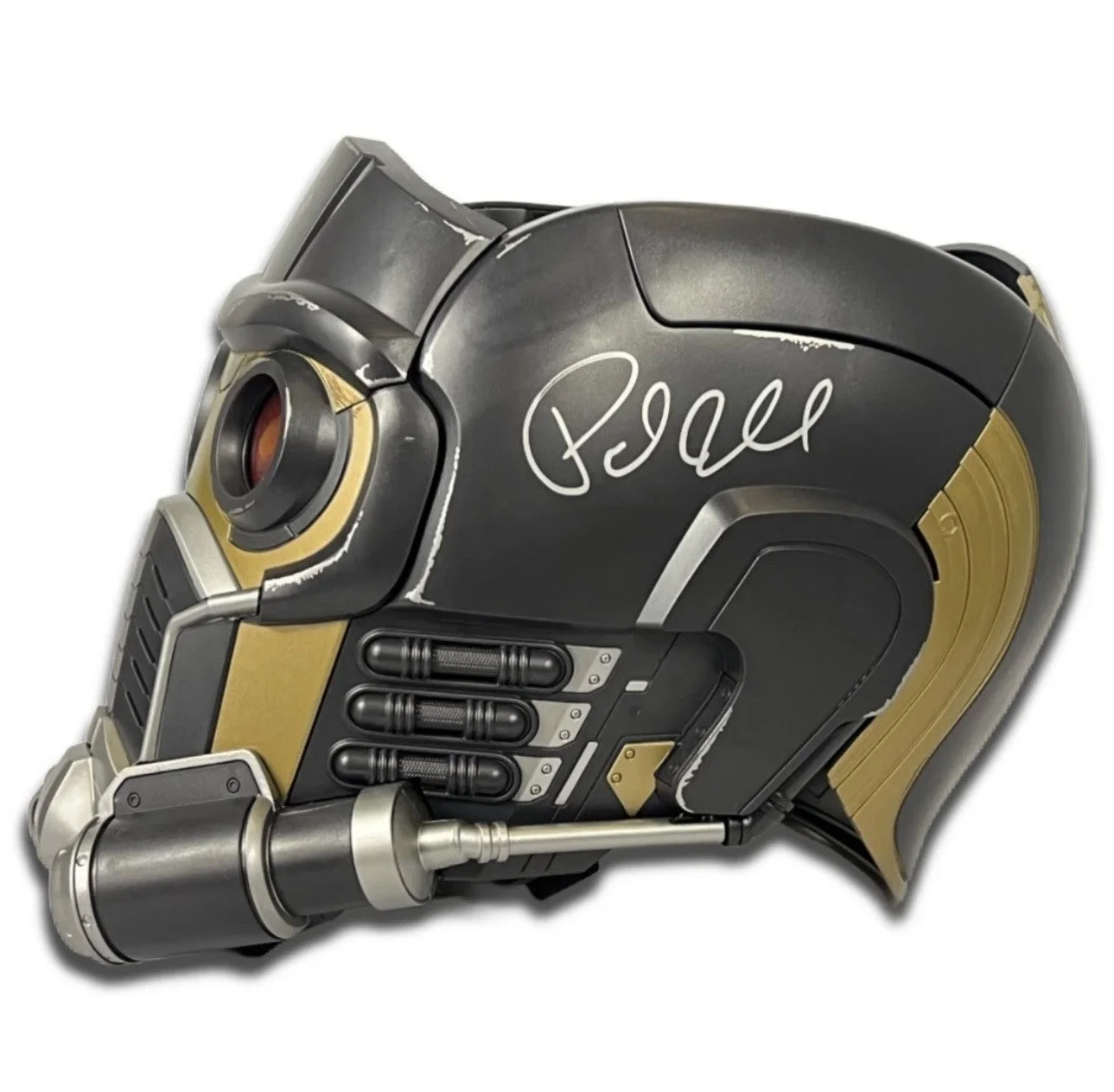 Samuel L Jackson, Paul Rudd, Karen Gillan, Paul Bettany — Samuel L Jackson, Paul Rudd Cast signed Starlord Mask JSA LOA Guardians Marvel, изображение 4