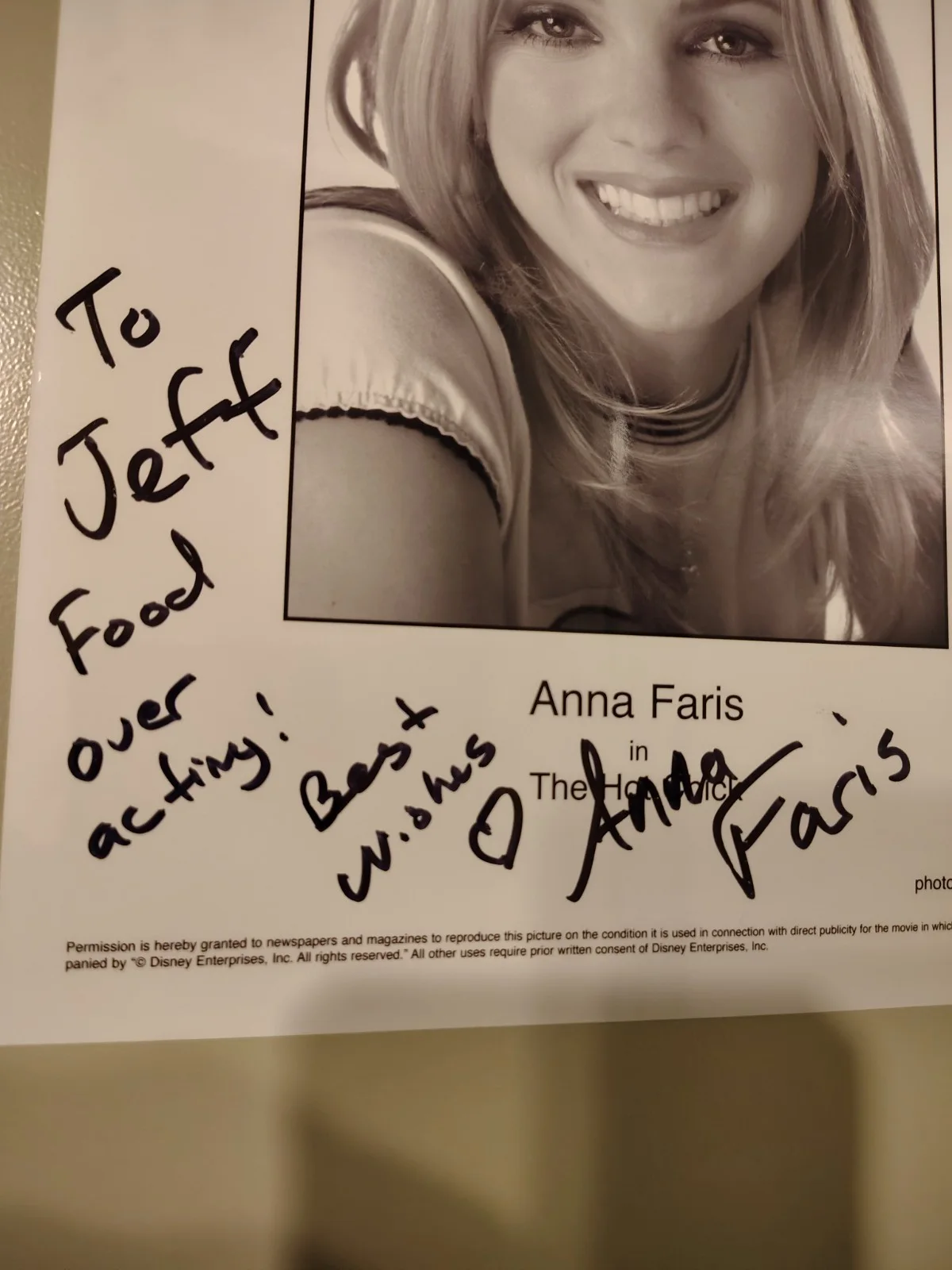 Anna Faris — ⭐️Authentic⭐️ Anna Faris Signed The Hot Chick Movie Promo Photo Press Still, image 2