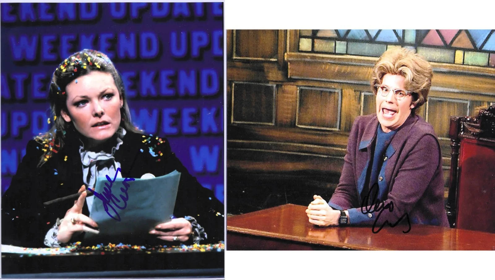 dana carvey, jane curtin — 2 pics Saturday Night Live DANA CARVEY & JANE CURTIN signed "in person" COA8x10