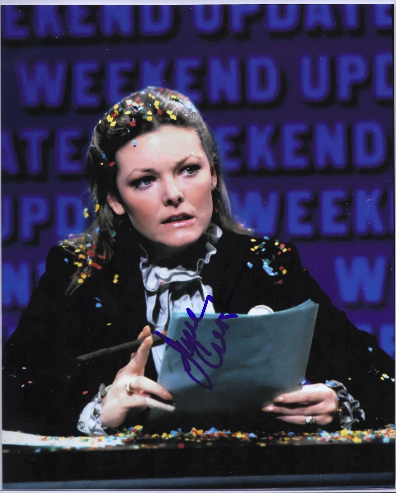 dana carvey, jane curtin — 2 pics Saturday Night Live DANA CARVEY & JANE CURTIN signed "in person" COA8x10, изображение 2