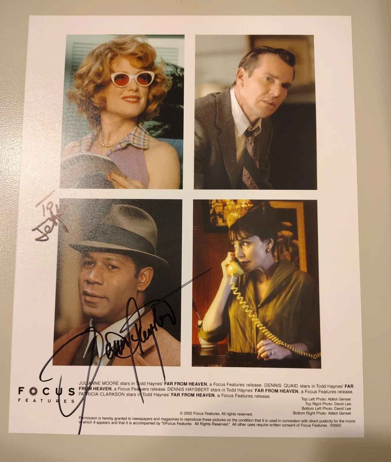 Dennis Haysbert — Authentic Dennis Haysbert Signed Far From Heaven Movie Promo Photo Press Still