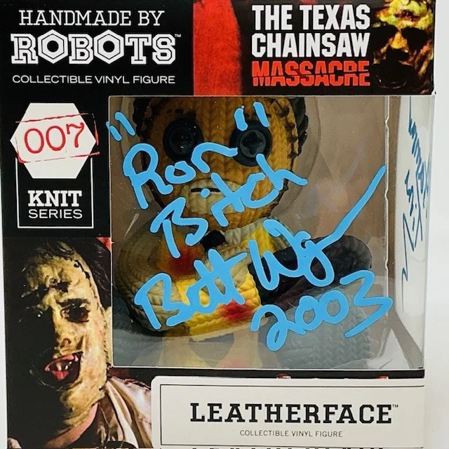 Brett Wagner Autographed Texas Chainsaw Massacre Leatherface Robots Figure OC, image 2