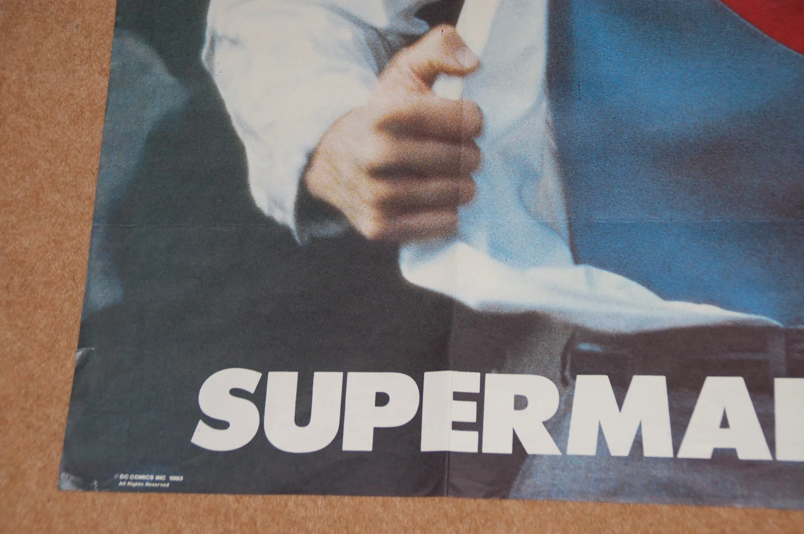 CHRISTOPHER REEVE - SUPERMAN III (1983) - RARE ORIG. UK TEASER QUAD POSTER, image 4