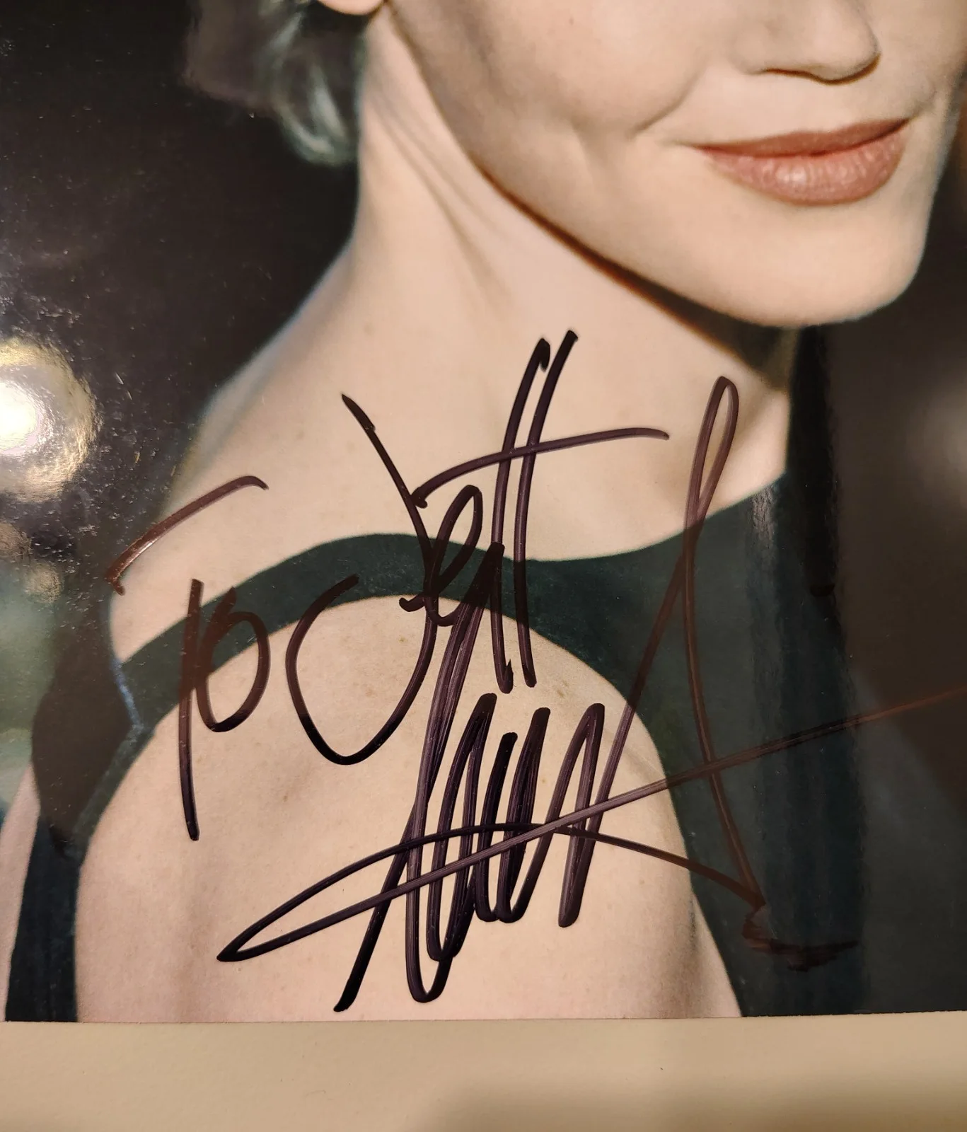 Abbie Cornish — ⭐️Authentic⭐ Abbie Cornish Signed 8x10 Photo Limitless Lindy Inscribed "To Jeff", изображение 2