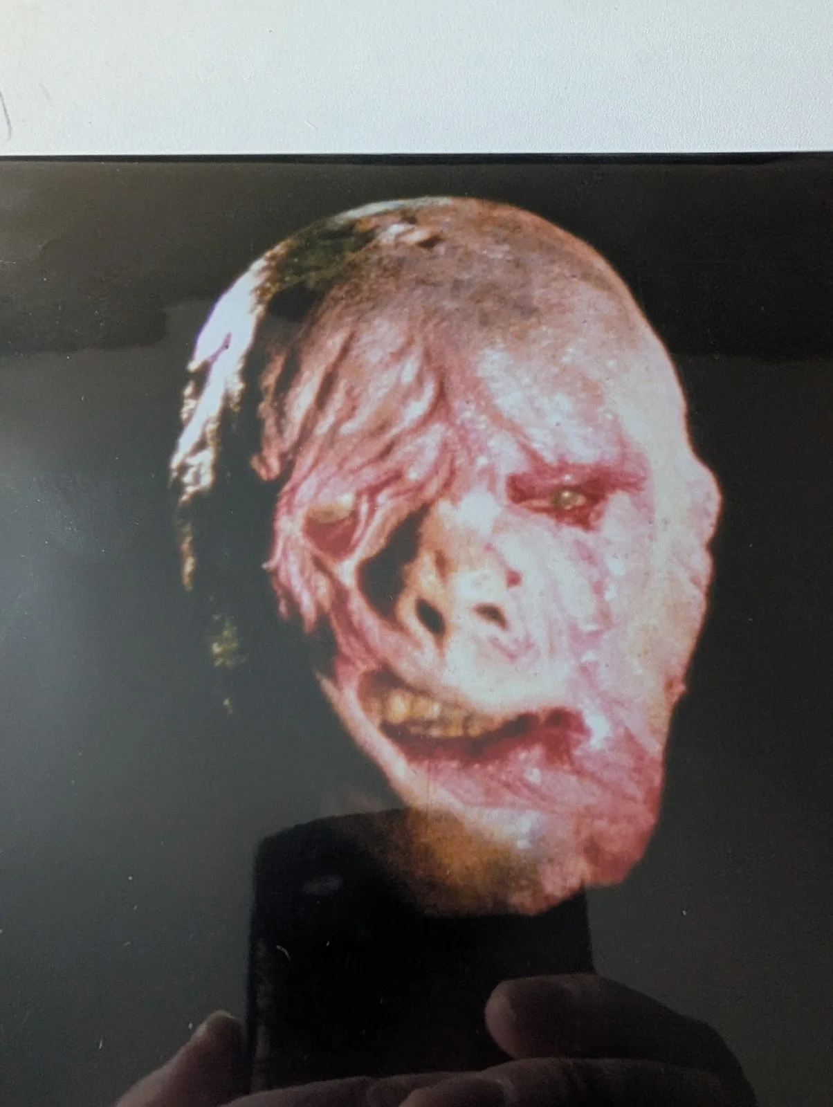 LOU DAVID — ZOBIE FRIGHT LOU DAVID THE BURNING 1981 "CROPSY" #3 SIGNED PRINT JSA 11 X 14, image 2
