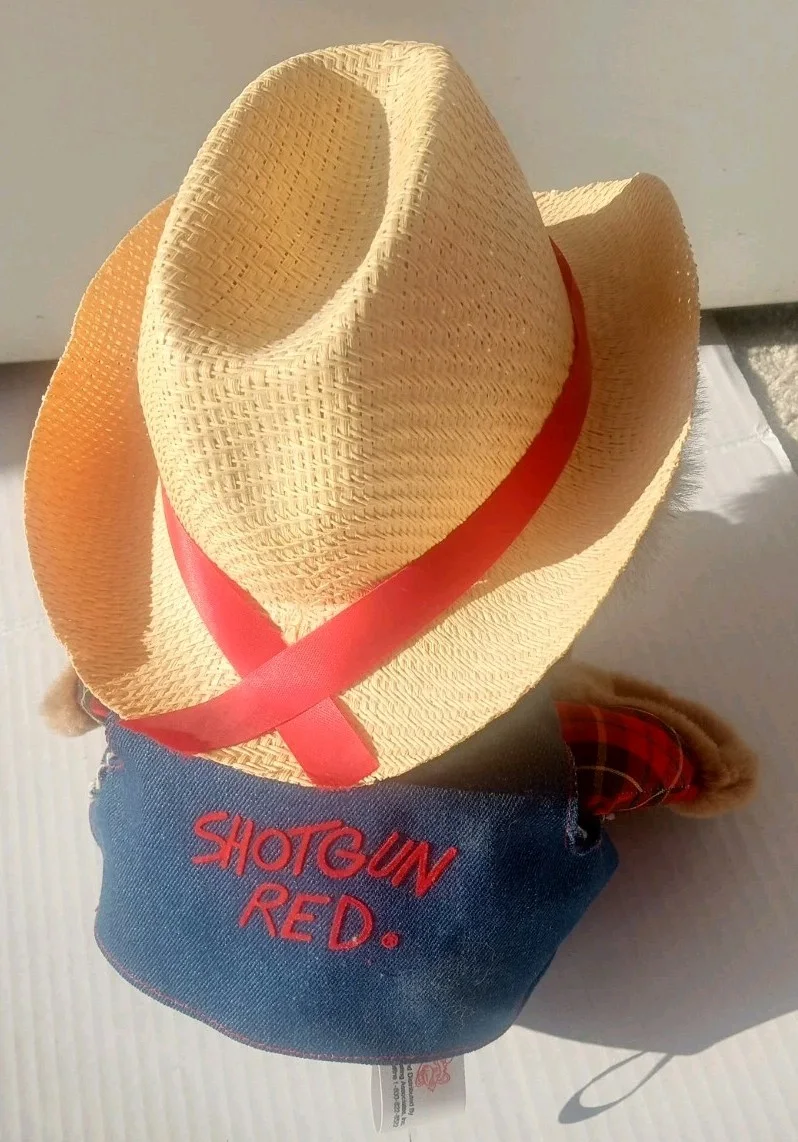 VINTAGE 1980S TV SHOW HEE HAW SHOTGUN RED PLUSH 16"- STEVE HALL, изображение 2