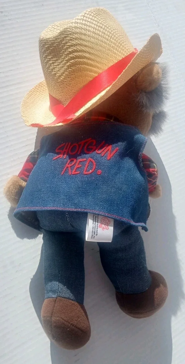VINTAGE 1980S TV SHOW HEE HAW SHOTGUN RED PLUSH 16"- STEVE HALL, изображение 3