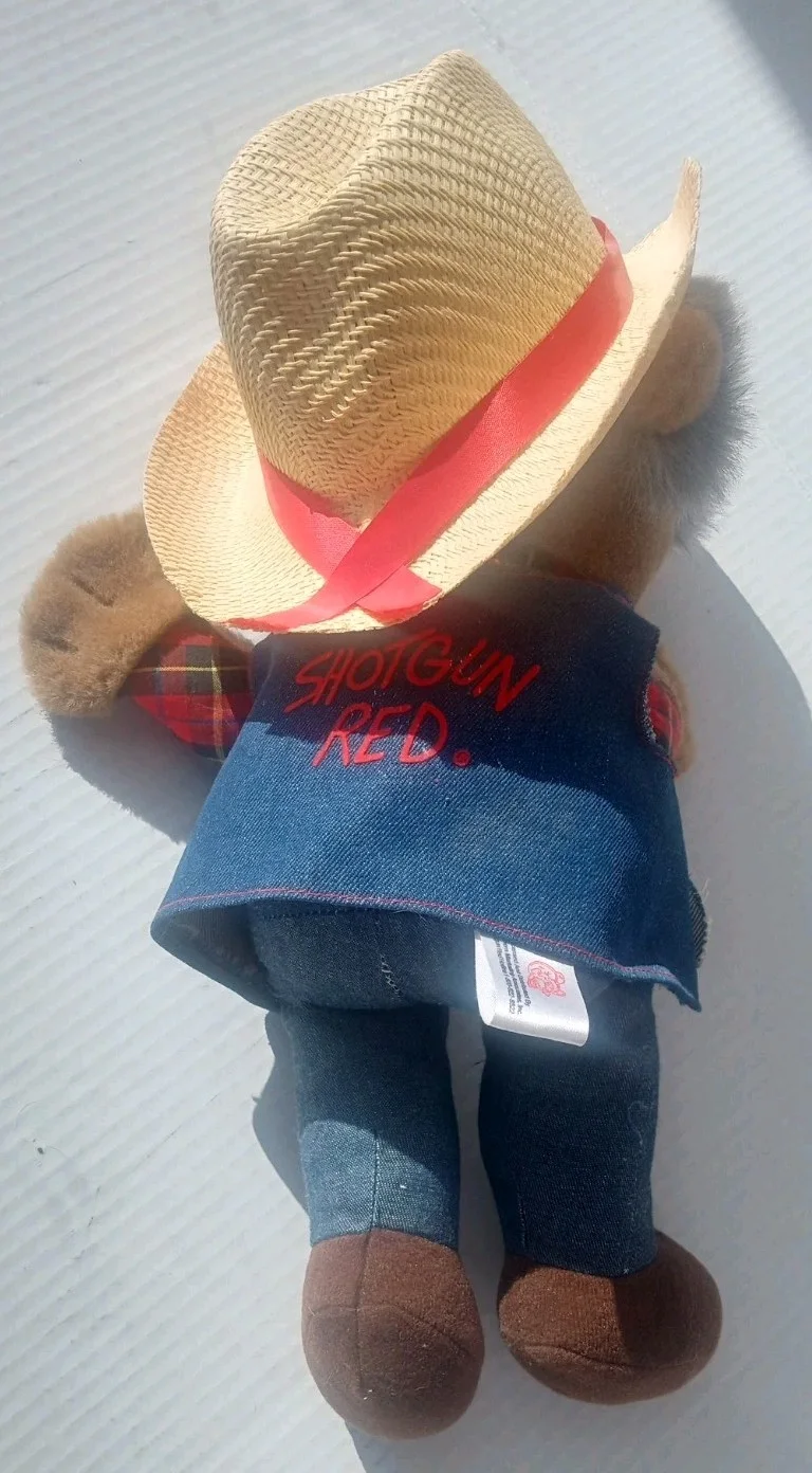 VINTAGE 1980S TV SHOW HEE HAW SHOTGUN RED PLUSH 16"- STEVE HALL, изображение 5