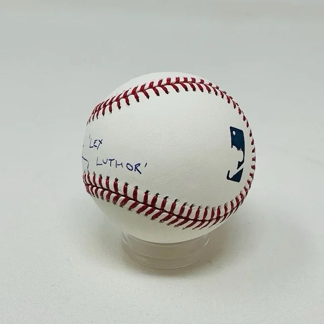 Jesse Eisenberg Autographed Batman V Superman Dawn Of Justice ROML Baseball JSA, изображение 3