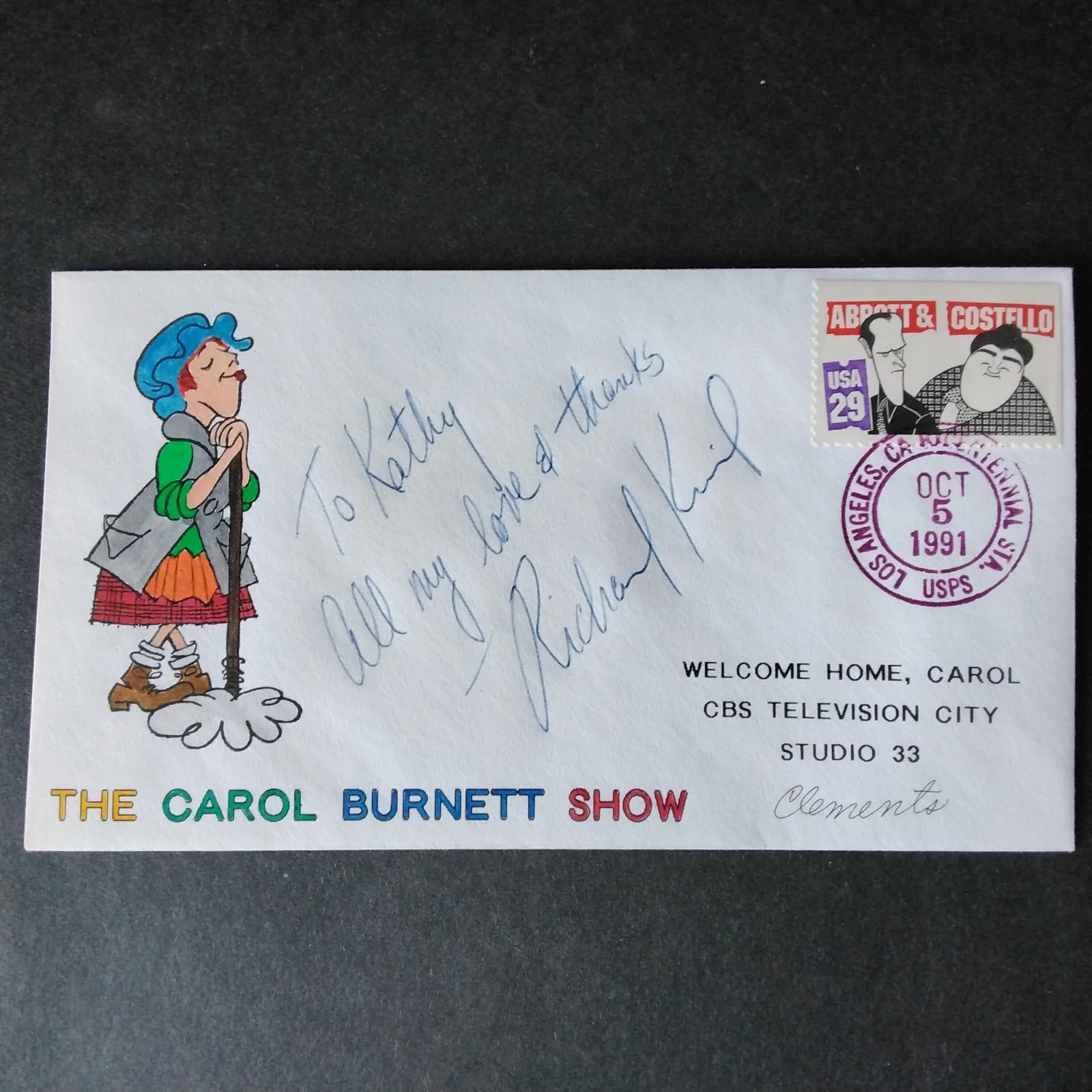 Richard Kiel SIGNED Envelope Photo Movie TV Actor James Bond 007 Silver Streak, image 4