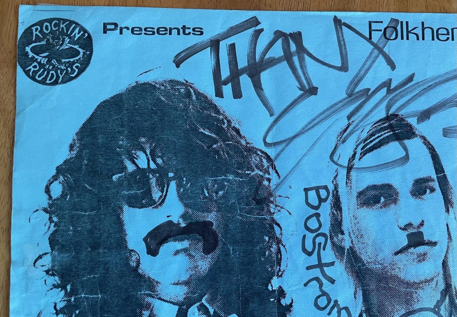 Meat Puppets Autograph Concert Poster Signed by Curt & Cris Kirkwood, D. Bostrom, изображение 3
