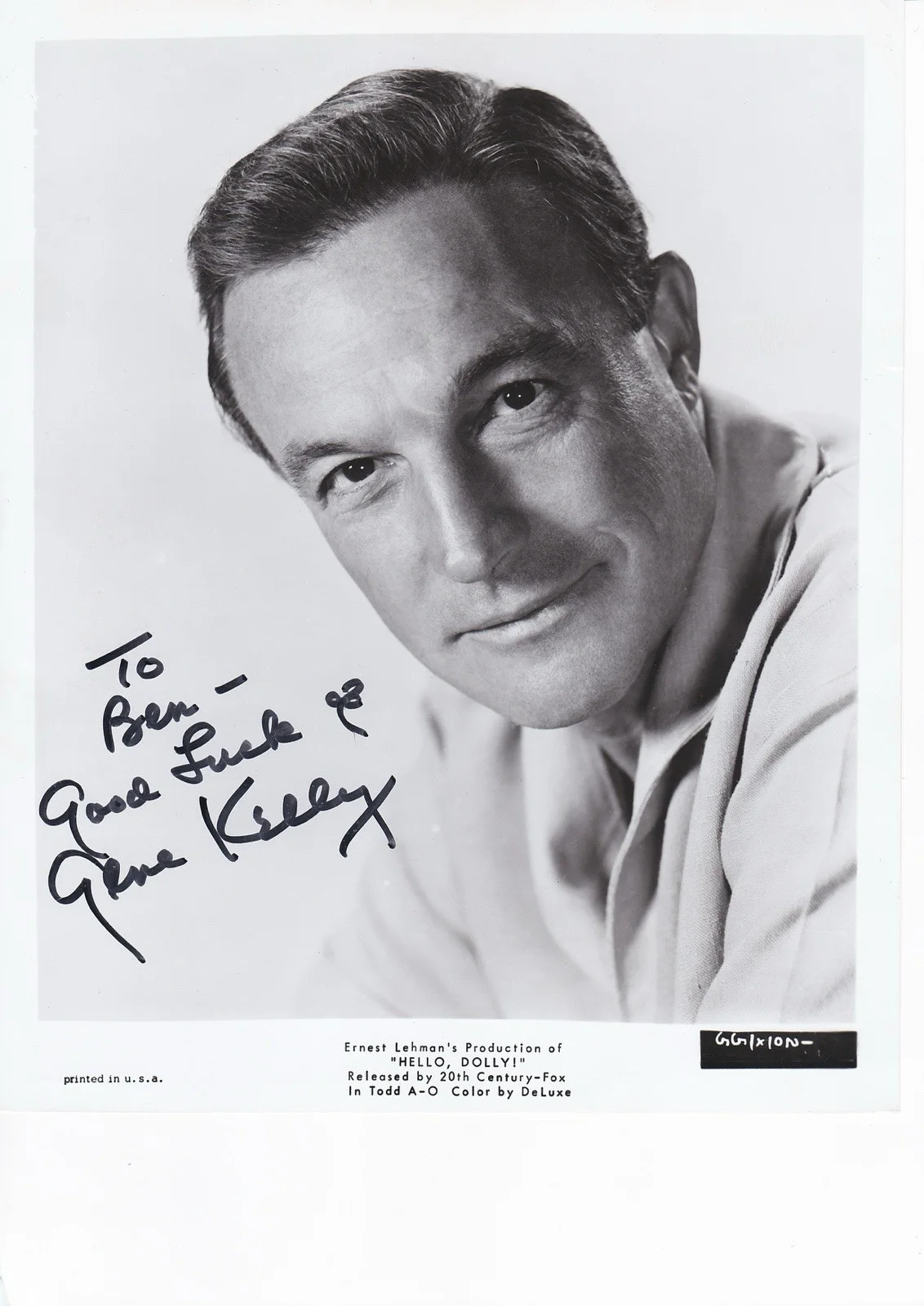 Gene Kelly — Gene Kelly - Original Autograph Photo - Hand Signed 8x10