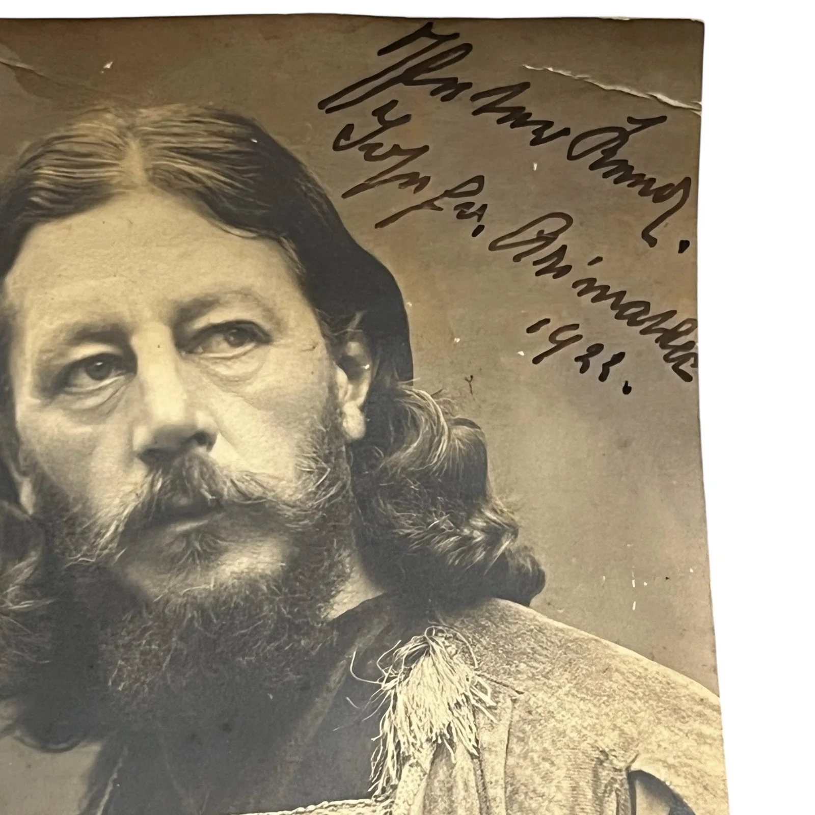 Anton Lang — Anton Lang Signed Autographed Postcard Photo German Actor, image 2