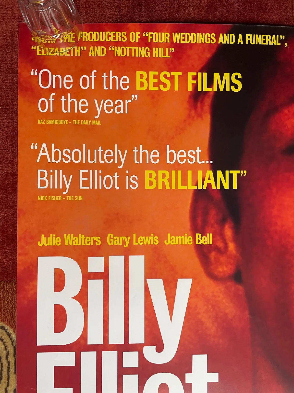 BILLY ELLIOT (2000) Original UK One Sheet Movie Poster Jamie Bell Julie Walters, изображение 2