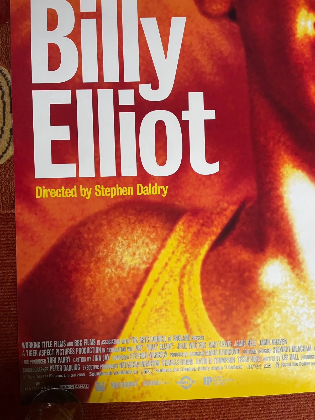 BILLY ELLIOT (2000) Original UK One Sheet Movie Poster Jamie Bell Julie Walters, изображение 4