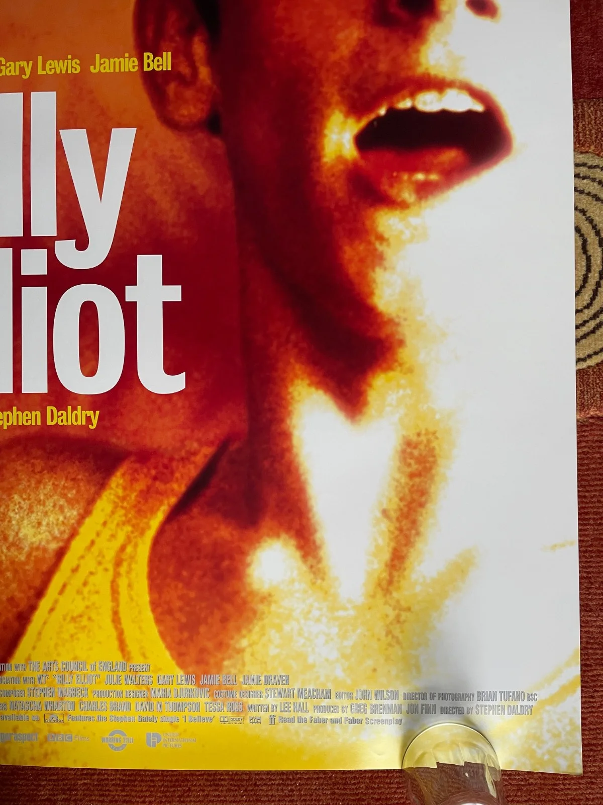 BILLY ELLIOT (2000) Original UK One Sheet Movie Poster Jamie Bell Julie Walters, изображение 5