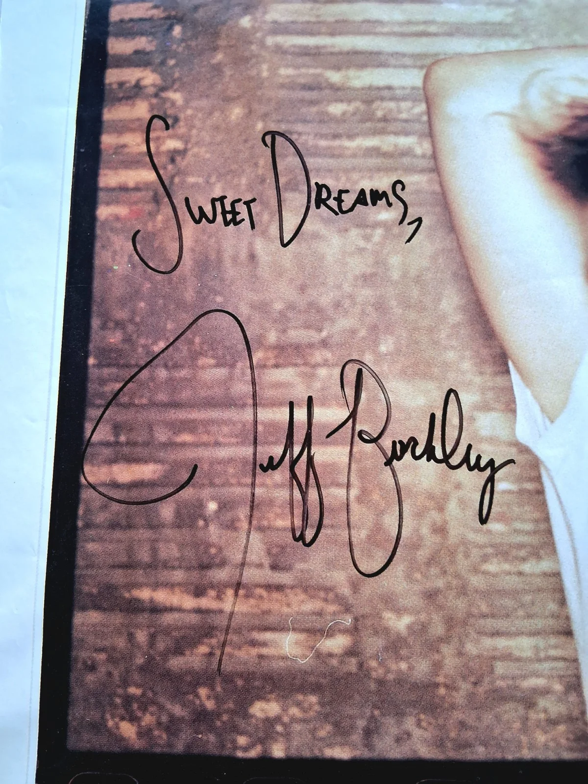 RARE!! Jeff Buckley Hand Signed "Sweet Dreams" Promo Poster. 🔥, изображение 3