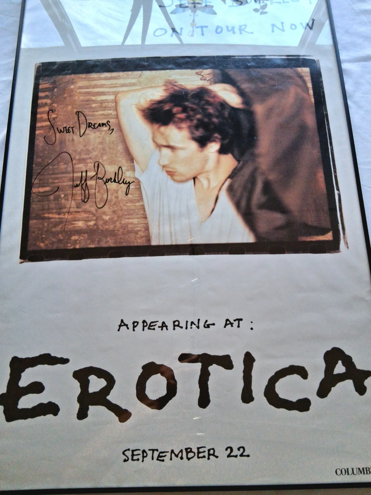 RARE!! Jeff Buckley Hand Signed "Sweet Dreams" Promo Poster. 🔥, изображение 5