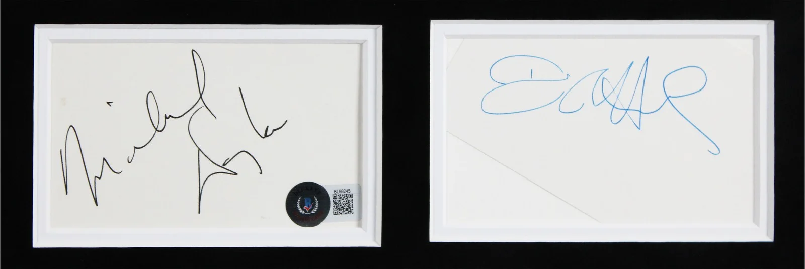 Charlie Sheen, Michael Douglas, Daryl Hannah — Wall Street (3) Sheen, Douglas & Hannah Authentic Signed Framed Display BAS LOA, image 3