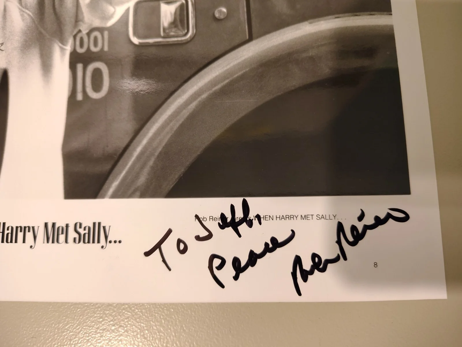 Rob Reiner — Authentic ROB REINER Signed 8x10 Photo - 1989 When Harry Met Sally Press Still, изображение 2