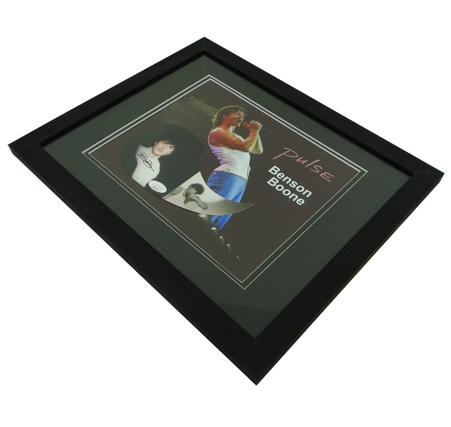 Benson Boone Hand-Signed Pulse Pickguard on Custom Framed 8x10 Photo w/JSA COA, изображение 5