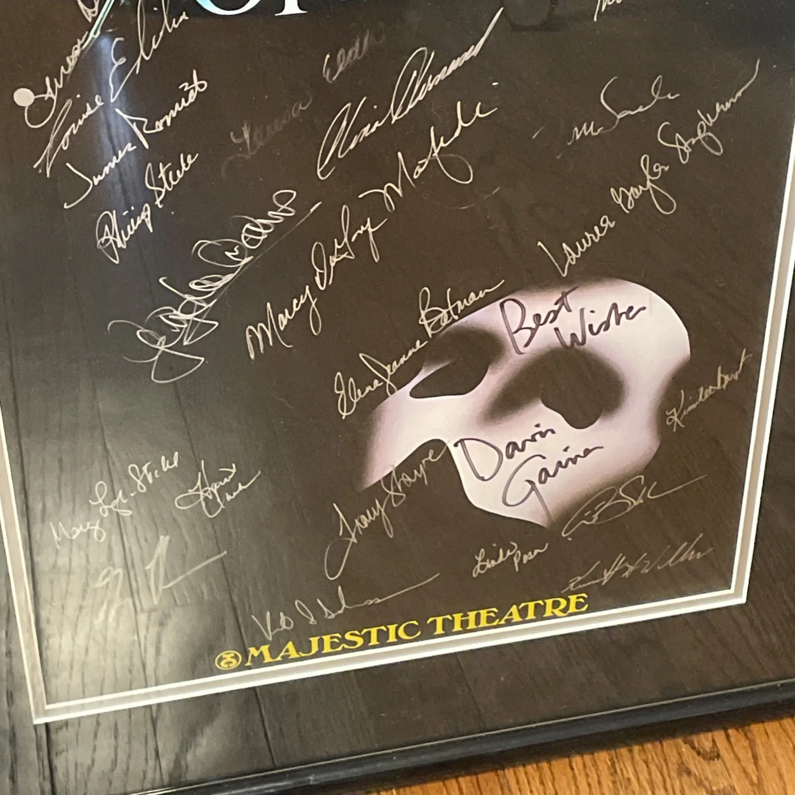 PHANTOM OF THE OPERA Full Signed Poster, Ticket Stubs, And Playbill! 27”x29”!, изображение 3