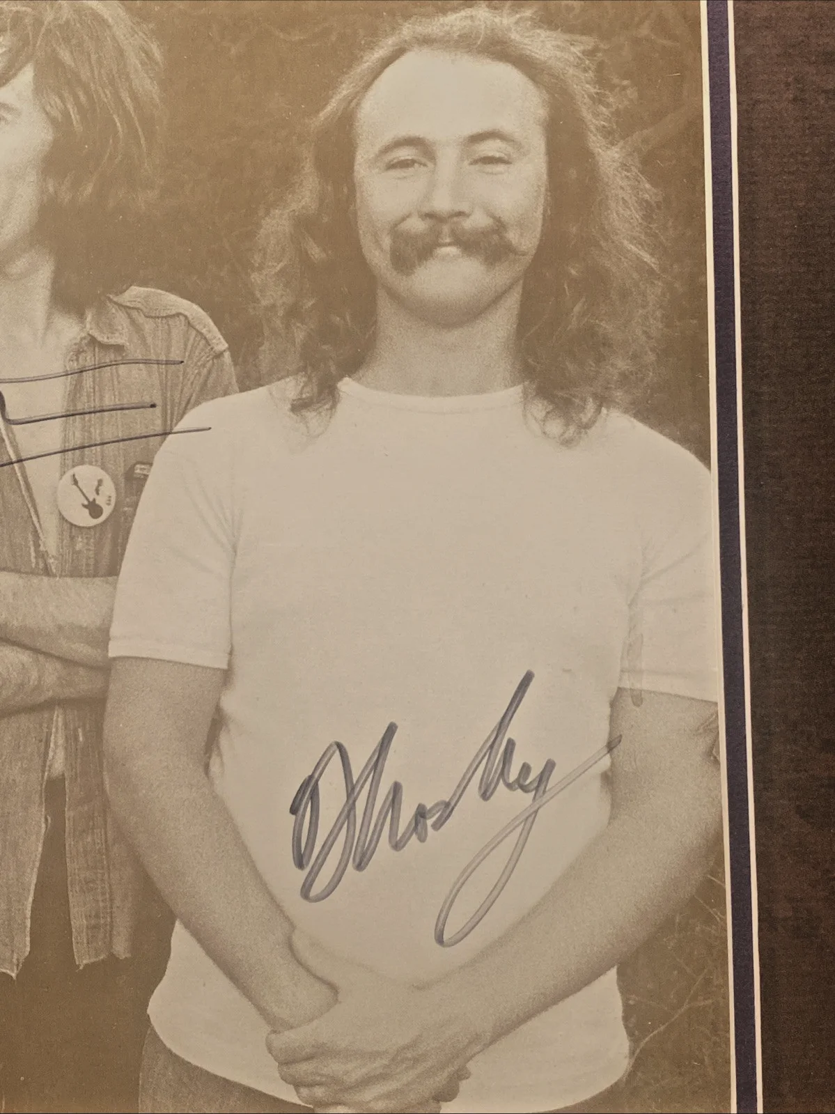 Crosby, Stills, Nash & Young Framed 11x14 B&W Photo 4 SIGNED PSA LOA COA, изображение 5
