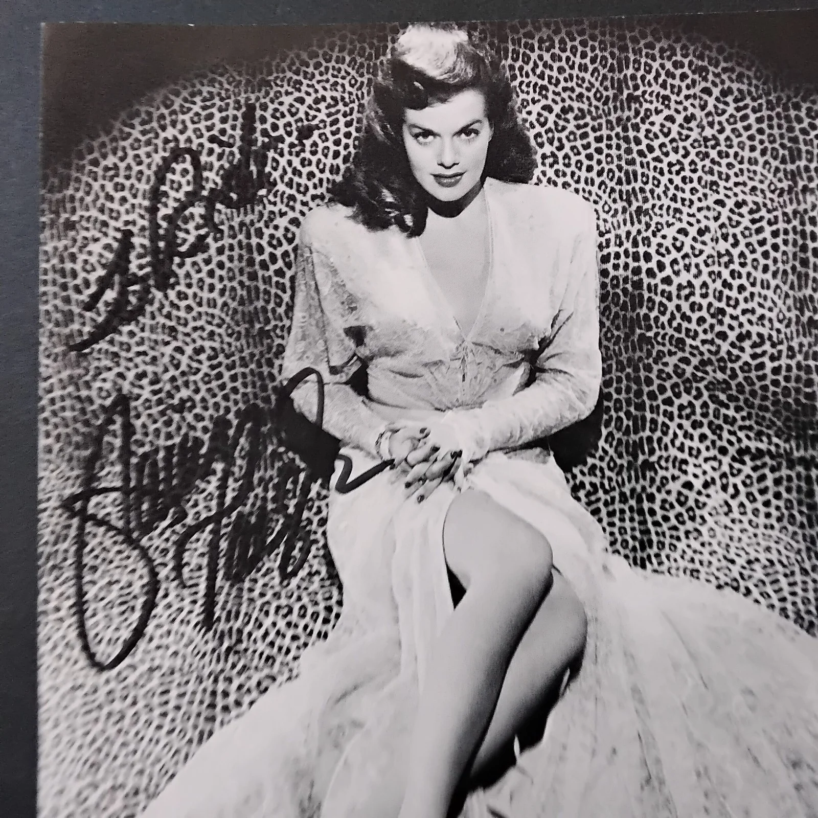 Janis Paige Signed Photo 50s Movie TV Actress Silk Stockings Romance High Seas, изображение 2