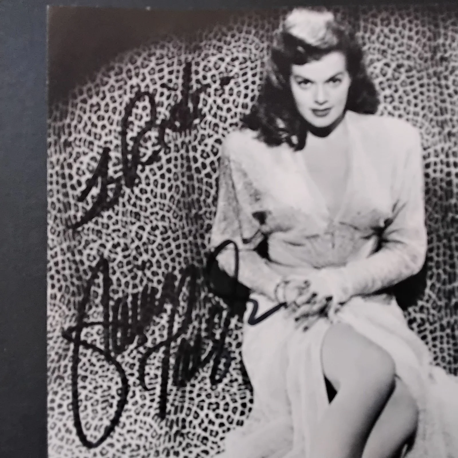 Janis Paige Signed Photo 50s Movie TV Actress Silk Stockings Romance High Seas, изображение 3