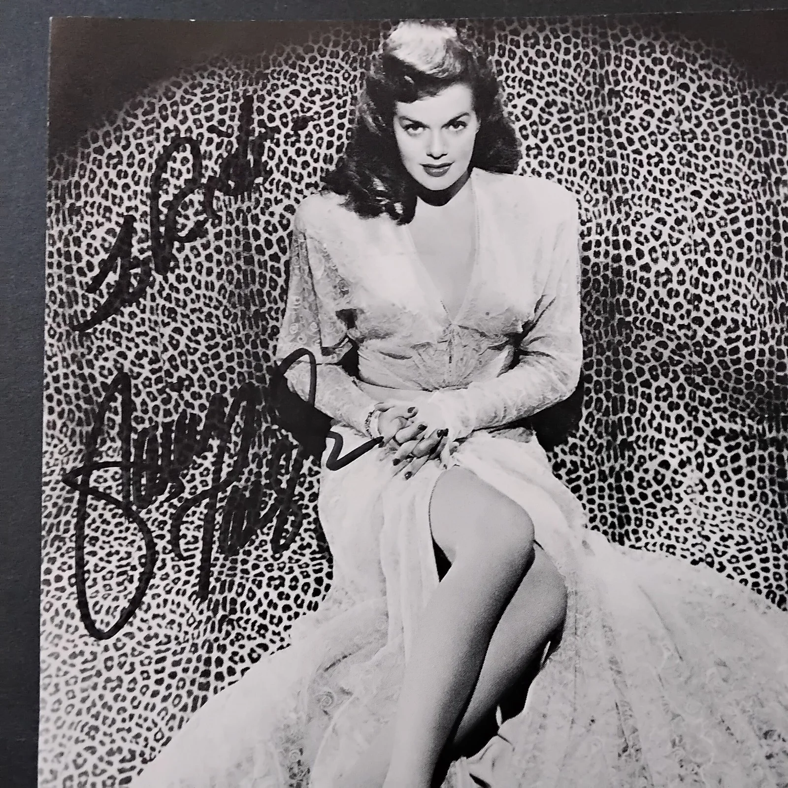 Janis Paige Signed Photo 50s Movie TV Actress Silk Stockings Romance High Seas, изображение 5