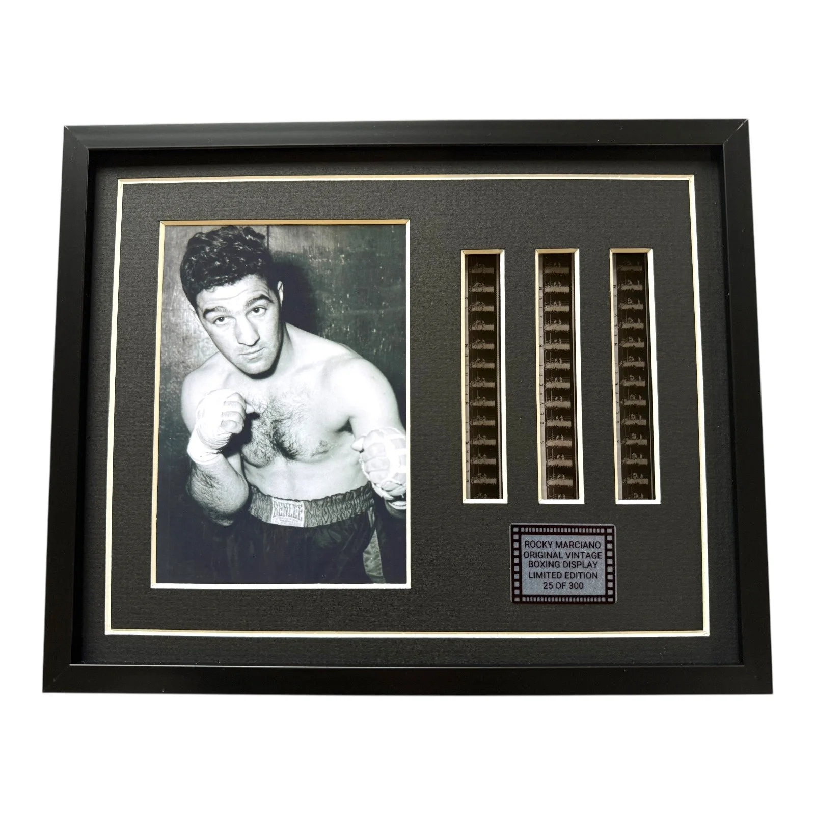 ROCKY MARCIAN VINTAGE BOXING ORIGINAL Film Cell Display Memorabilia Includes COA, изображение 2